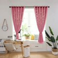 thumbnail image 4 of Double Layer Darkening Blackout Window Curtain for Bedroom(Pink), 4 of 8