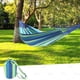 thumbnail image 4 of Camping Hammock Portable Hammock Striped Canvas Single Double Hammock Travel Hanging Bed Camping Accessories Outdoor Hammock My Lux Decor Round, 4 of 10