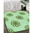thumbnail image 2 of Ahgly Company Indoor Rectangle Patterned Green Snake Green Area Rugs, 7' x 10', 2 of 6