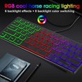 thumbnail image 3 of HELIAHO 60% Wired Gaming Keyboard, RGB Backlit Compact Mini Keyboard, Ultra-Lightweight USB Keyboard 64 Keys for PC Gamer, Typist, Travel, Easy to Carry on Business Trip CJ911-10978, 3 of 8