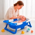 thumbnail image 5 of TINA DE BAÑO PARA BEBÉ ANGELIN PLEGABLE OSO AZUL, 5 of 5
