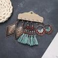 thumbnail image 4 of K-KED Bohemian Style EarringsTurquoise Long Multifunctional Earrings Suitable ForWomen-O, 4 of 9