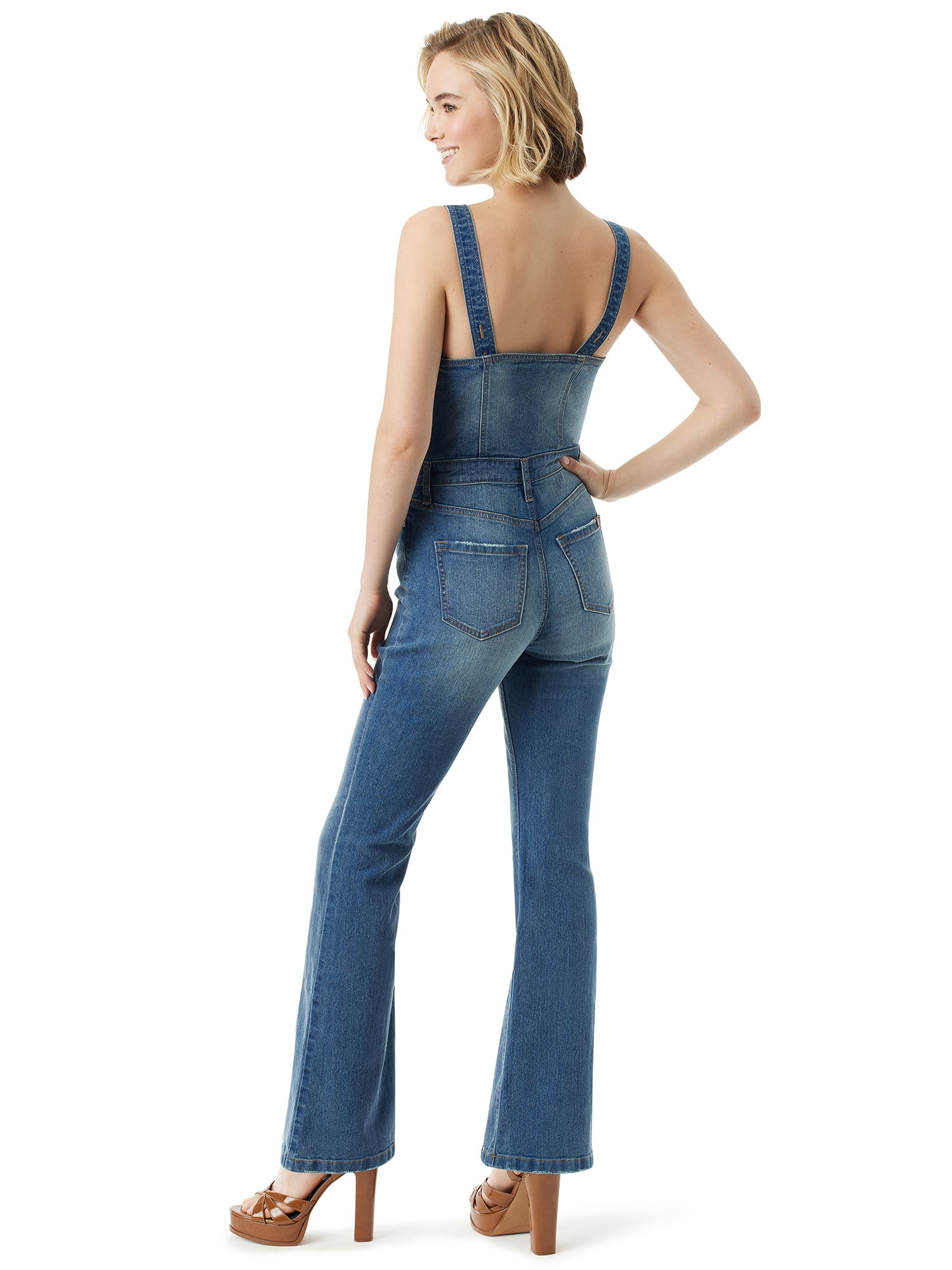 Jessica Simpson Women's and Women's Plus Sweetheart Overalls
