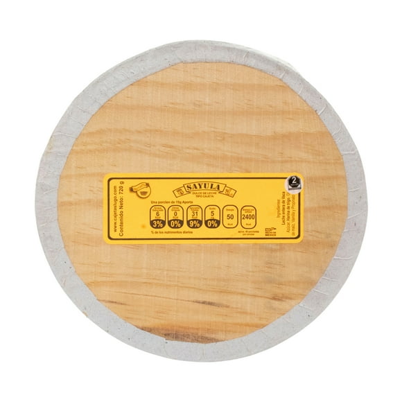 Cajeta Artesanal Sayula Lugo Redonda de Madera Jumbo 610 g SAYULA Cajeta 610 g