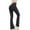 Dark Gray, variant on Timegard Jean Flare Yoga Pants for Women Crossover High Waist Slim Pants Running Sports Trousers with Pockets