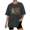2-Black, variant on UNISHE Women's Flowers Grow In The Valley Graphic Vintage Washed T-Shirt Short Sleeve Oversized Tee