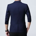 thumbnail image 2 of Lu's Chic Men's Single Breasted Sport Coat Slim Fit Blazer Jacket Business Casual Suit Separate Navy2 38, 2 of 2
