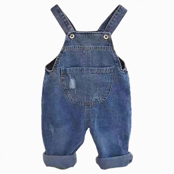 Hessimy Boys School Uniform Pants Elastic Waist Pull on Twill Pants with Pockets(Navy,12-18 Months)