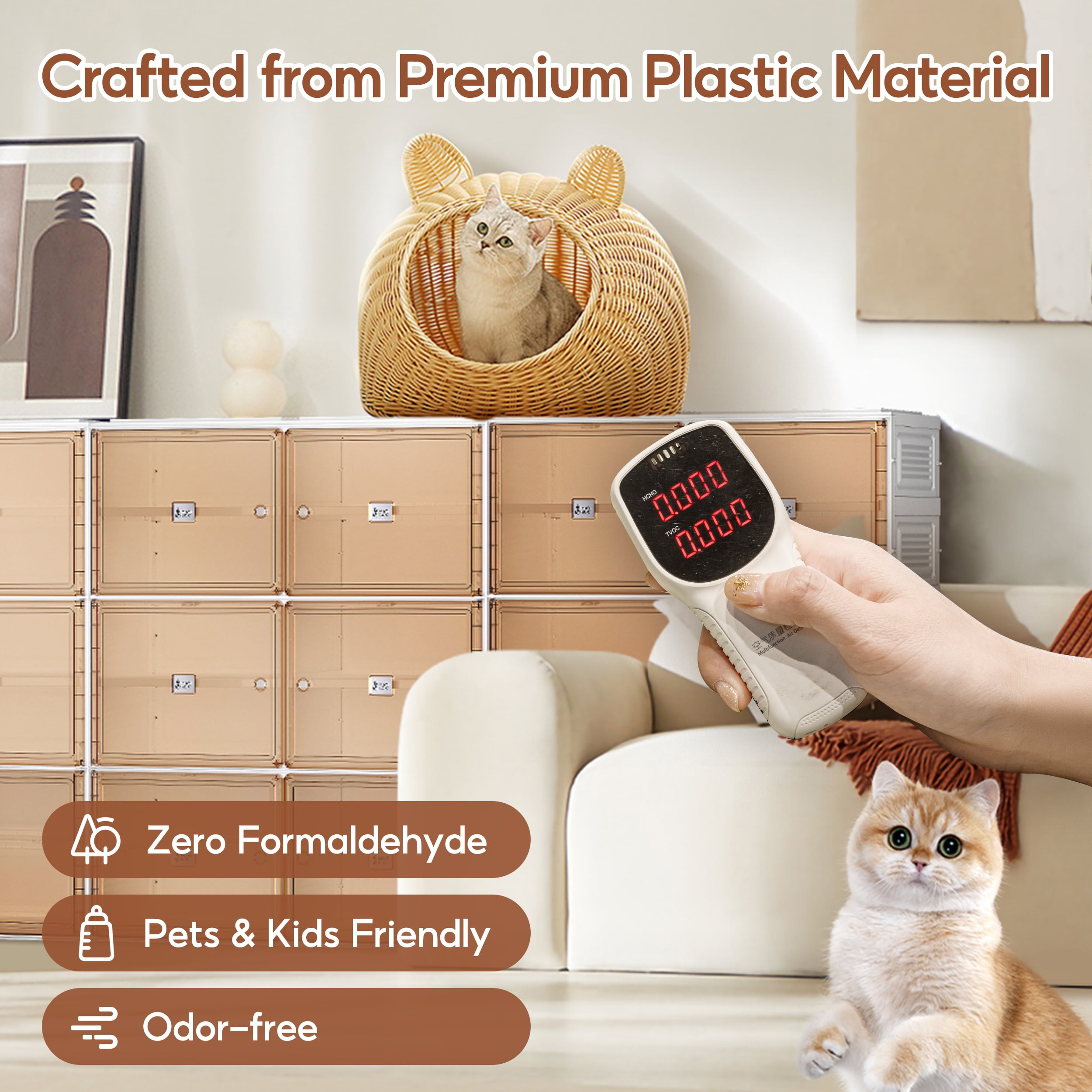 VIPBOX 5 Tiers 20 Pairs Portable Plastic Shoe Organizer with Clear Magnetic Doors for Entryway Storage