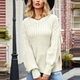 thumbnail image 2 of BLVB Womens Casual Fall Sweaters Long Sleeve Ribbed Knit Sweater Loose Soft Crewneck Pullover Jumper Tops, 2 of 7