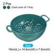 thumbnail image 2 of Unique Bargains Cuisine Drain Panier Crépine Fruits Légumes Riz Tamis-Armée Vert + Vert (2PCS), 2 of 5