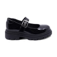 thumbnail image 3 of Zapato escolar Coqueta para niña charol negro Jazz con hebilla, 3 of 7