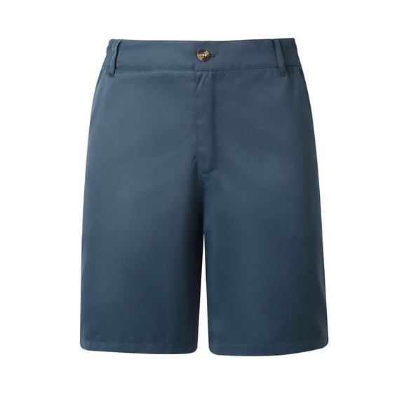 successthop Chino Shorts Men Plus Size Elastic Waist Bottoms Straight Leg Shorts Vacation Casual Clothes with Pockets M
