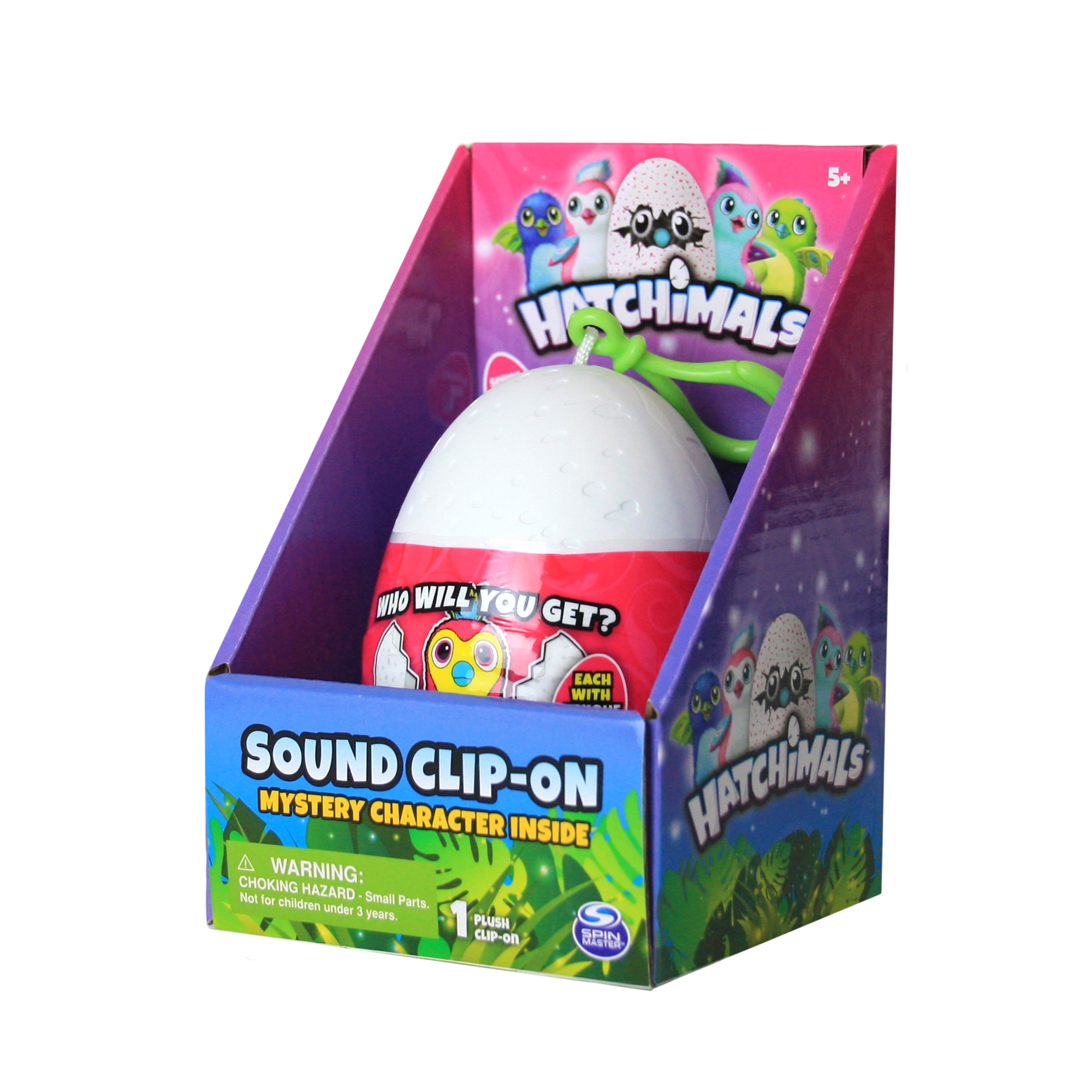 Hatchimals Sound Plush Clip-On Mystery Character~Each w/Unique Sounds Brand New 