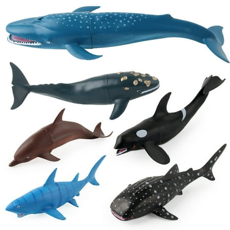 6pcs/set Marine Biological Model Ocean Life Toy Education Sea Animal
