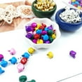 thumbnail image 3 of 100Pcs/Set Jingle Bells Nordic Style Shatter-proof Small Size Christmas Tree Hanging Bells Decor for Festival, 3 of 11