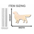 thumbnail image 2 of Unfinished Wood Golden Retriever Dog Shape - Animal - Pet - Craft - up to 46" DIY 46" / 1", 2 of 3