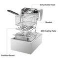 thumbnail image 4 of PRIJESSE 6L 1700W Electric Deep Fryer Commercial Tabletop Restaurant Frying Basket,Silver, 4 of 6