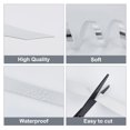 thumbnail image 5 of Self-Adhesive PVC Contact Paper Wall Stickers for Shelf Liner Dresser Drawer Locker Silver 15x0.3mm about 10m/Roll DIY, 5 of 6