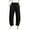 Black women plus size wide leg pants a1, variant on Women Plus Size Wide Leg Elastic Waist Trousers with Pockets Casual Hiking Ankle Pants Active Loose Long Pants Trousers, Army Green 3XL
