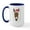 White/Navy Inside, variant on CafePress - Santa Donkey! Large Mug - 15 oz Ceramic Large White Novelty Mug