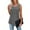 Gray, variant on Tank Tops for Women Plus Size Fashion Summer Round-Neck Sleeveless Solid Casual Tank Top Blouse