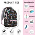 thumbnail image 6 of Geometric Shapes Texture Backpack Gift Choice - Modern Laptop Bag for College, School, Work Commute, Durable Bookbag with Padded Sleeve for Everyday Essential, 6 of 6