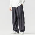 thumbnail image 4 of LMOIPLI Loose Cargo Parachute Pants with Drawstring Pockets Comfortable Wide Leg Casual Trousers Fashionable Outdoor Daily Wear Great for Sports and Relaxation Gray XXXL, 4 of 6