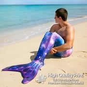Fin Fun Limited Edition Mermaid Tail for Women, Teen and Adults with Monofin, Adult Small, Lunar Tide