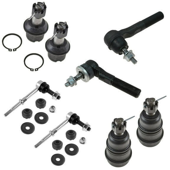 TRQ 8 Piece Kit Ball Joint Tie Rod End Sway Bar Link for Ram 4WD Brand New PSA59606 Fits select: 2006-2008 DODGE RAM 1500, 2006-2008 DODGE RAM 2500