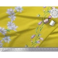 thumbnail image 2 of Soimoi Cotton Poplin Fabric Leaves & Tulip Floral Fabric Prints by Yard 42 Inch Wide, 2 of 3