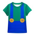 thumbnail image 4 of Girls Super Brother Costume Short Sleeve T-Shirt+Dress Set Halloween Outfits, 4 of 6