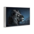 thumbnail image 4 of Stupell Industries Intense Gazing Lion Animals & Insects Painting Gray Framed Art Print Wall Art, 24 x 16, 4 of 10
