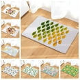 thumbnail image 2 of Bedroom Mat Leaves Pattern Doormat Anti-Slip Carpets for Living Room Washroom Kitchen Door Rug Green Leaves Mats, 2 of 6