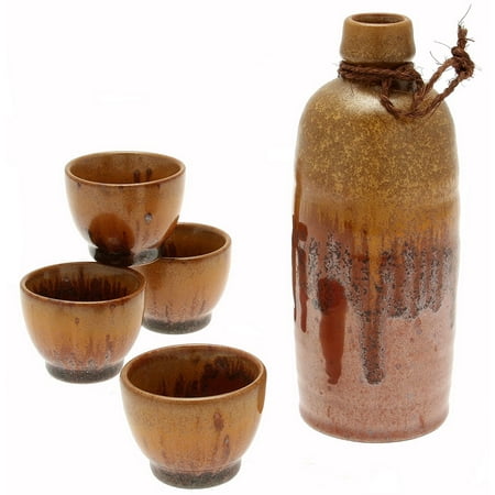 Japanese Sake Set, Tetsuaka 