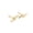 YHE0130 Gold, variant on 925 Silver Lightning Stud Earrings, Minimalist Mini Bolt Earrings