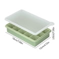 thumbnail image 3 of Large Ice Tray With Lid Silicone Ice Cubes Tray 15-Cubes Freezer Ice Molds Ice Maker Molds Ice Cubes Tray, 3 of 6
