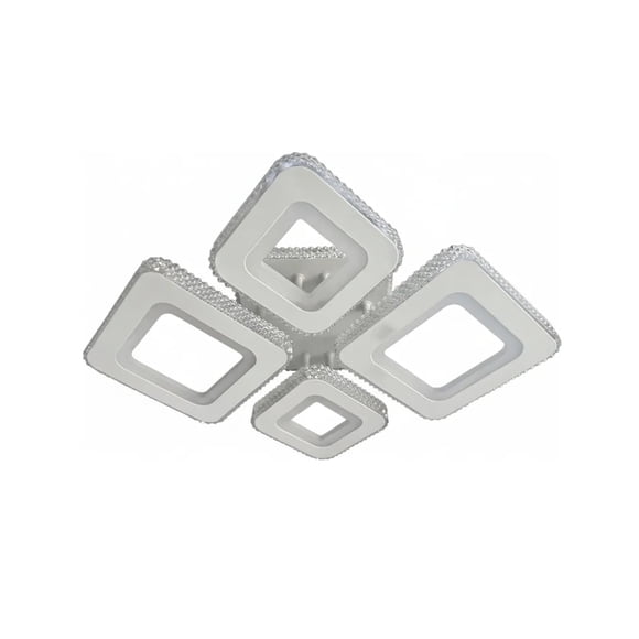 Plafón Led Cityluz 4 Cuadros 80w 3 Tonos De Luz