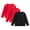 TOPS183-Black, variant on Toddler Boys Girls 3 Pack Solid Crew Neck Long Sleeve Undershirts Skin Friendly Soft Knit Layering Tees for Daily Home Outdoor Matching Outfits,Sizes 1-2 Years
