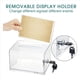 thumbnail image 3 of 3 Paquete de Caja de DonacióN de AcríLico con Cerradura, Urna Transparente con Soporte para Carteles, Caja de Sugerencias para RecaudacióN de Fondos, 3 of 5