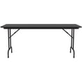 thumbnail image 4 of Correll 30"W x 96"D Melamine Top Folding Table in Black Granite, 4 of 6