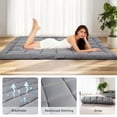 thumbnail image 5 of Japanese Futon Floor Mattress, 100% High Density Comfortable Foam, Thicken Foldable Mattress Tatami Mat Sleeping Pad, Ideal for Comfort and Support, Kids Floor Lounger Pillow Bed Sofa (Queen）, 5 of 9