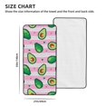 Coral Bath Towels Cute Avocado Pink Stripe Quick Drying Bath Sheets
