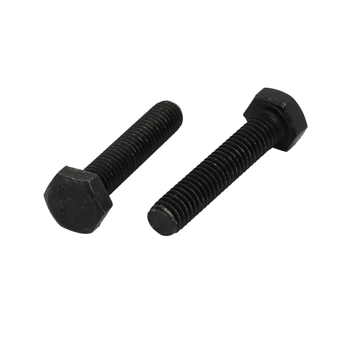 8.8 Grade M6x30mm Full Threaded Left Hand Thread Hex Head Bolt 4pcs