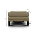 thumbnail image 2 of Hello Sofa Home Sienna Mid-Century Modern Top Grain Leather Ottoman in Beige, 2 of 5