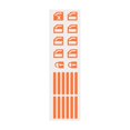 thumbnail image 1 of Multicolour Luminous Night Glowing Button Car Stickers Window Sticker Decor, 1 of 8