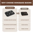 thumbnail image 6 of HONGBAKE Nonstick Donut Pans for Baked Doughnuts, 2-Pack 6 Cavity Upgraded Deepened Doughnut Pan, Heavy Duty Mini Donut Tray for Oven - Black, 6 of 8
