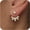 CZ, variant on Stud Earrings For Women,Cute Wedding Pearl Earring Jackets Dainty 14K Gold Plated Hypoallergenic Earrings For Women Trendy Formal Cubic Zirconia Stud Earrings Gold accessories