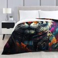 thumbnail image 2 of Blanket,Space Tiger,Lightweight Blankets,Throw Blanket For Women,Light And Warm, 2 of 8