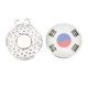 thumbnail image 5 of Golf Clip Marker, Golf Ball Marker Hat Clip Wear Resistant Lightweight Portable National Flag Pattern  For Exercise ANGGREK Oro, 5 of 8